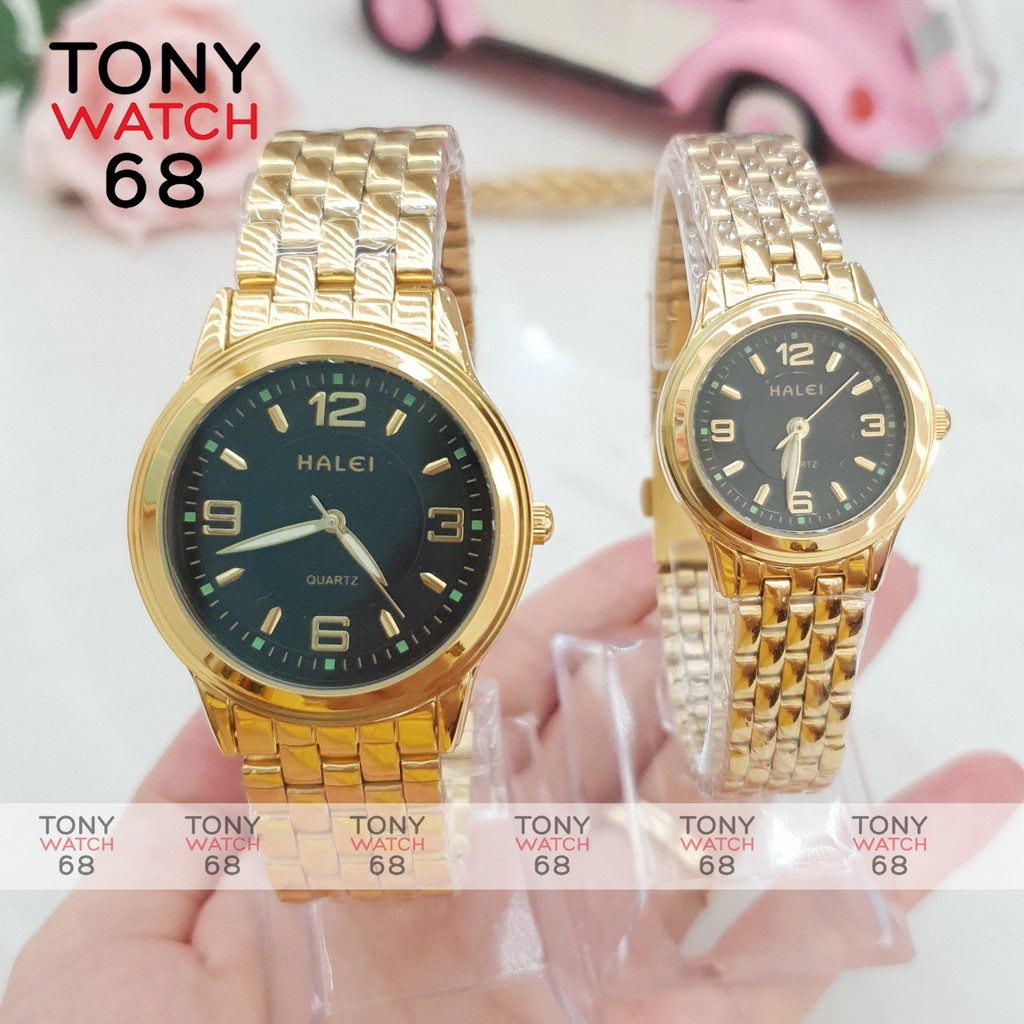 Đồng hồ nữ Halei dây thép số dạ quang chống nước chính hãng Tony Watch 68