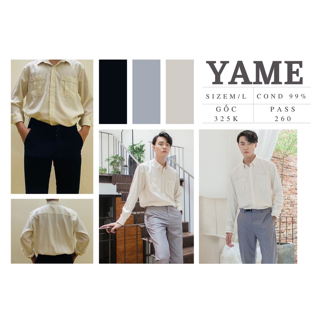 Áo sơ mi nam YAME basic