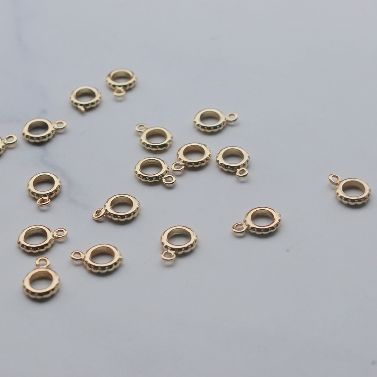 Phụ Kiện Nhẫn Đồng 14k 7mm Dùng Làm Trang Sức diy