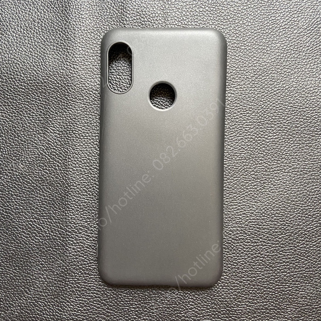 Ốp lưng Xiaomi Redmi 6 Pro / Mi A2 lite dẻo đen trơn và dẻo đen auto giả da