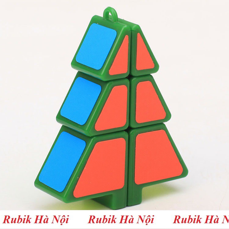 Rubik Hình Cây Thông Zcube Đen/Xanh