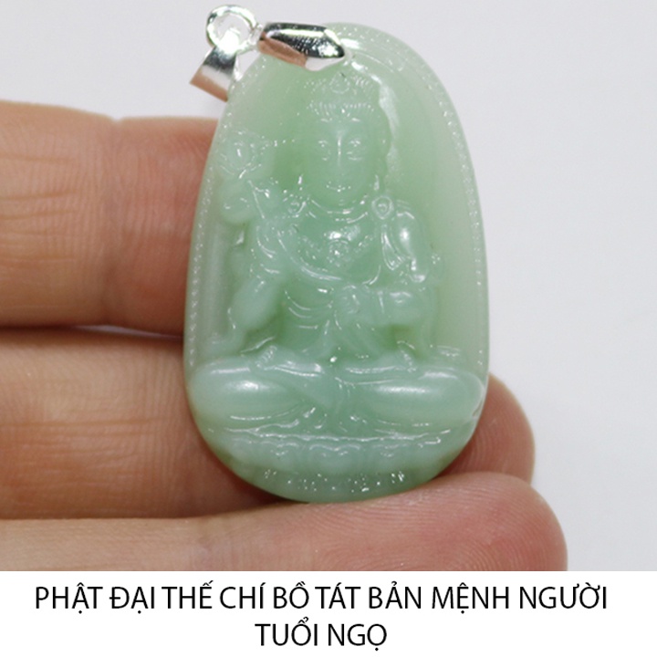 MIỄN PHI VẬN CHUYỂN - Mặt dây chuyền phật Đại Thế Chí Bồ Tát size nhỏ - Bản mệnh tuổi Ngọ - mặt phật - tượng phật