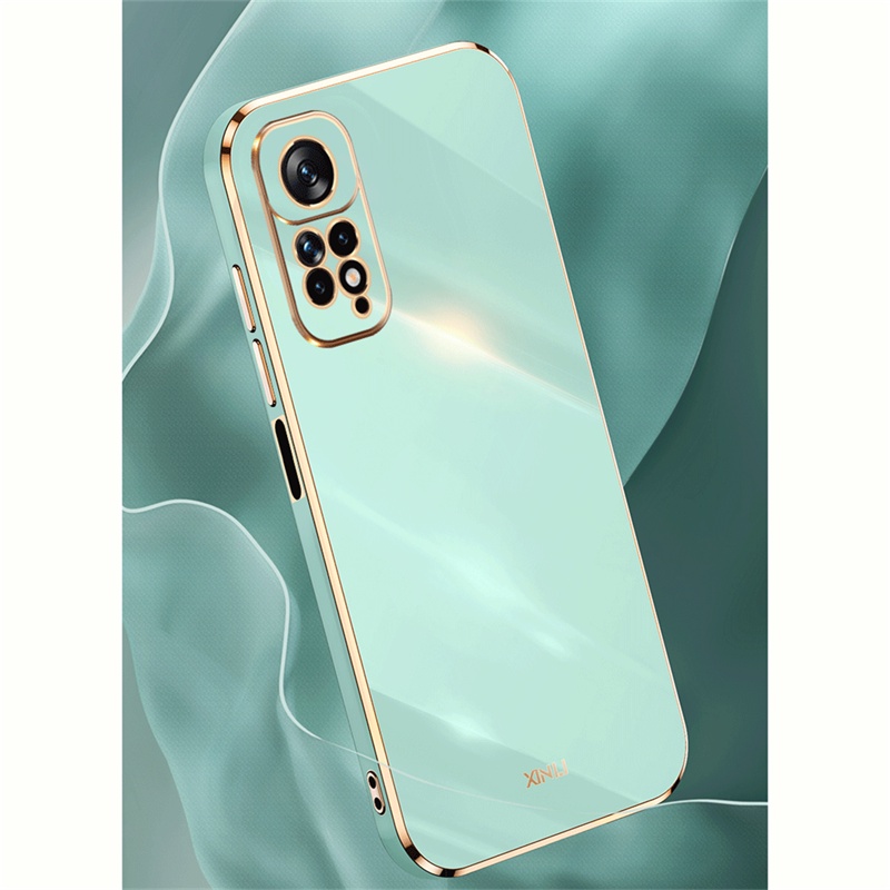 Ốp Điện Thoại Dẻo Vuông Mạ Màu Trơn Thời Trang Chống Sốc Cho Xiaomi Redmi Note 11 11S Pro Plus 11Pro 11Pro + 4G 5G