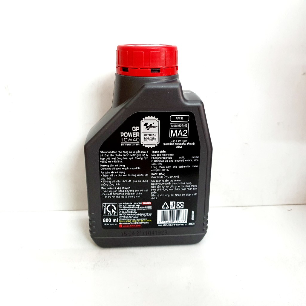 Dầu nhớt xe số cao cấp Motul GP Power 10w40