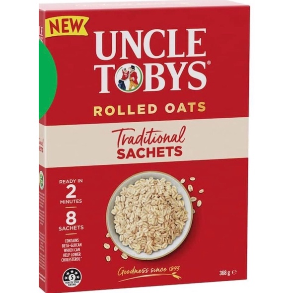 Yến Mạch Nguyên Chất Uncle Tobys Rolled Oats Traditional 368g
