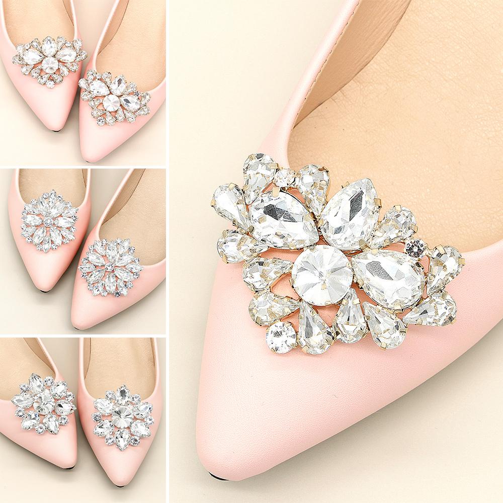 MIH 1 Kẹp Khóa Giày Cao Gót Hình Vuông Cho Cô Dâu