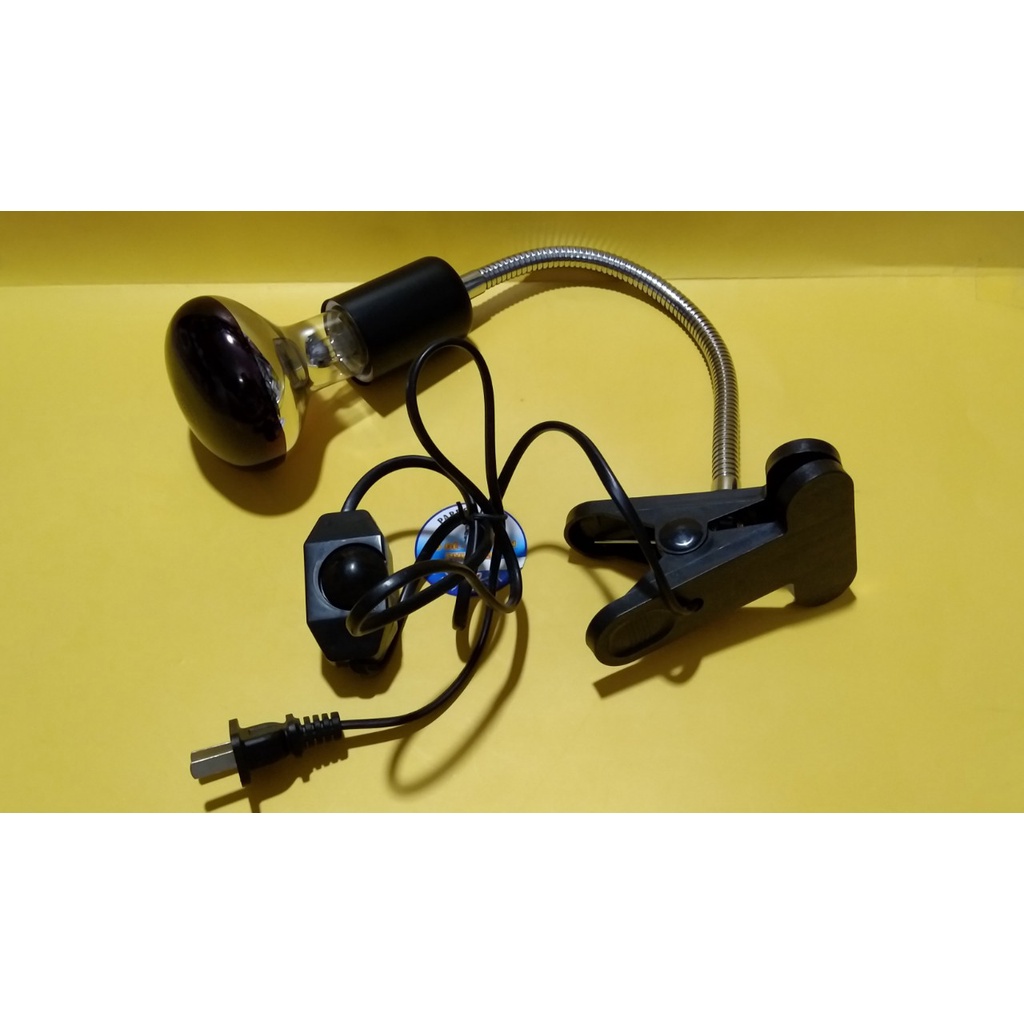 1 BỘ ĐÈN KẸP DÀI CAO CẤP VÀ BÓNG ĐÈN SƯỞI 75W