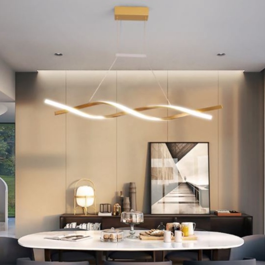 Đèn thả LISDA hiện đại hình xoắn trang trí nhà cửa hiện đại .