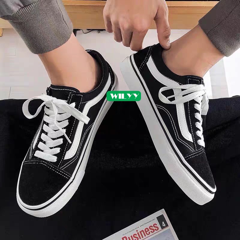 Giày_Vans Old Skool, giày sneaker đế thấp buộc dây chuẩn form đủ size nam nữ,Full Box
