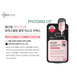 Mặt Nạ Mediheal Than Hoạt Tính Loại Bỏ Bã Nhờn Và Làm Mịn Da  H.D.P Pore-Stamping Black Mask