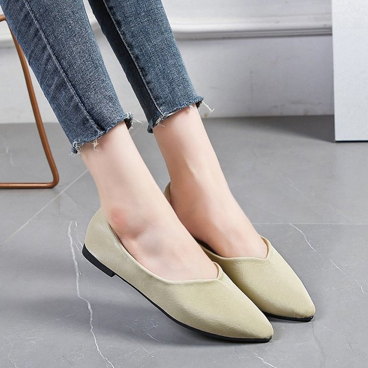 Giày Búp Bê Da Mềm Mũi Nhọn Hợp Thời Trang Size 35~41 42 43 | BigBuy360 - bigbuy360.vn