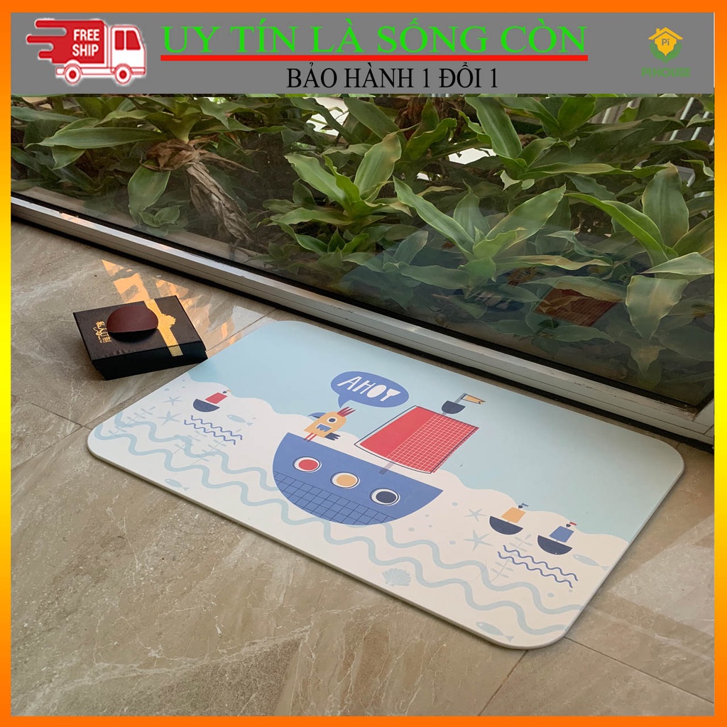 [ĐẸP-RẺ-XỊN] Thảm đá chùi chân cao cấp, siêu thấm, chống trượt, đa dạng mẫu mã