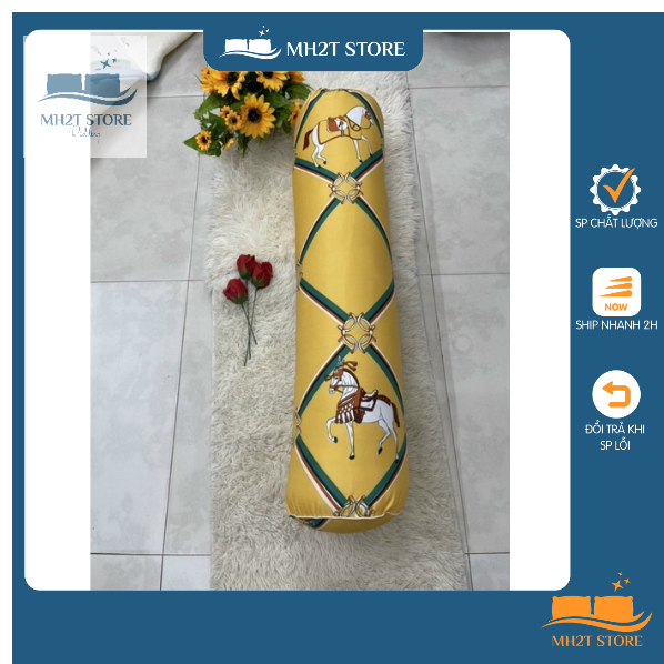 VỎ GỐI ÔM COTTONG ĐẦU VUÔNG CÓ KHOÁ KÉO TIỆN LỢI MH2T STORE
