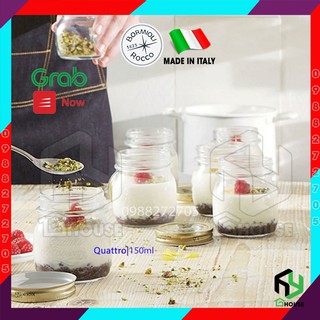 [ITALY] Hũ thủy tinh đựng sữa chua, lọ thủy tinh chưng yến Quattro (Bormioli Rocco)