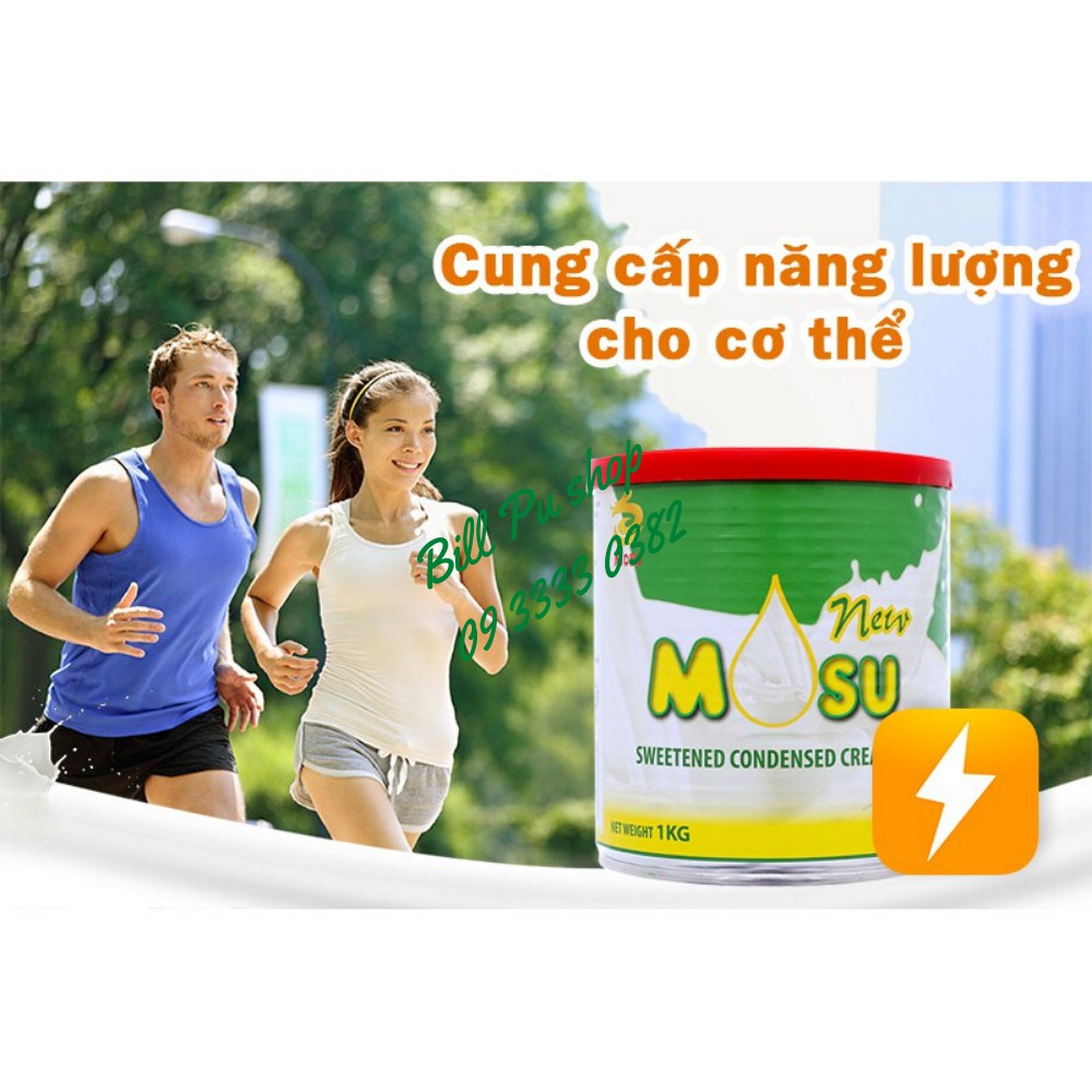 Sữa đặc có đường MOSU 1kg x Combo 4 lon - Nhập khẩu Malaysia