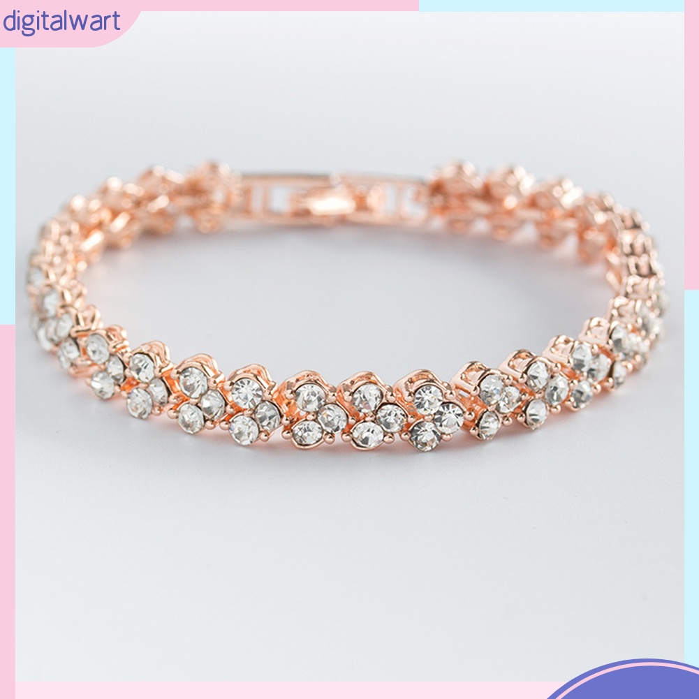 Vòng Tay Đính Đá Kiểu Dáng Đơn Giản, Thời Trang Cho Nữ