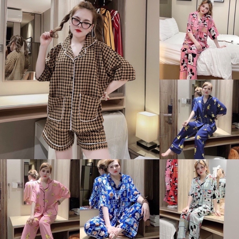 Đồ bộ luạ tay dơi quần dài