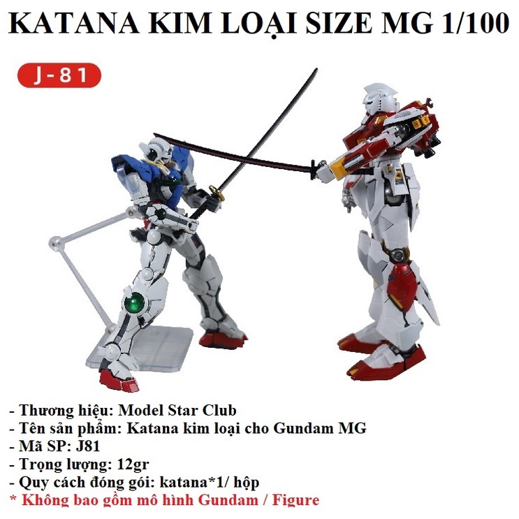 Bộ Phụ Kiện Mô Hình Katana VT J-80 J-81 Cho Gundam MG LBX Figure Đồ Chơi Anime