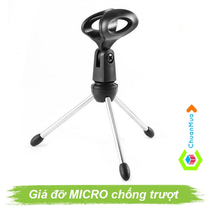 Giá đỡ Micro để bàn gấp gọn tiện lợi (Chống trượt, có thể điều chỉnh, Giá gắn Mic ba chân )