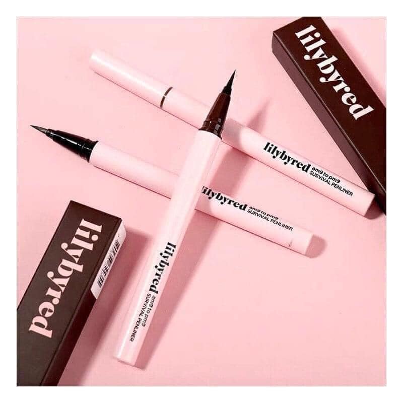 Bút dạ kẻ mắt nước siêu mảnh Eyeliner Lilybyred am9 to pm9 Survival PenLiner