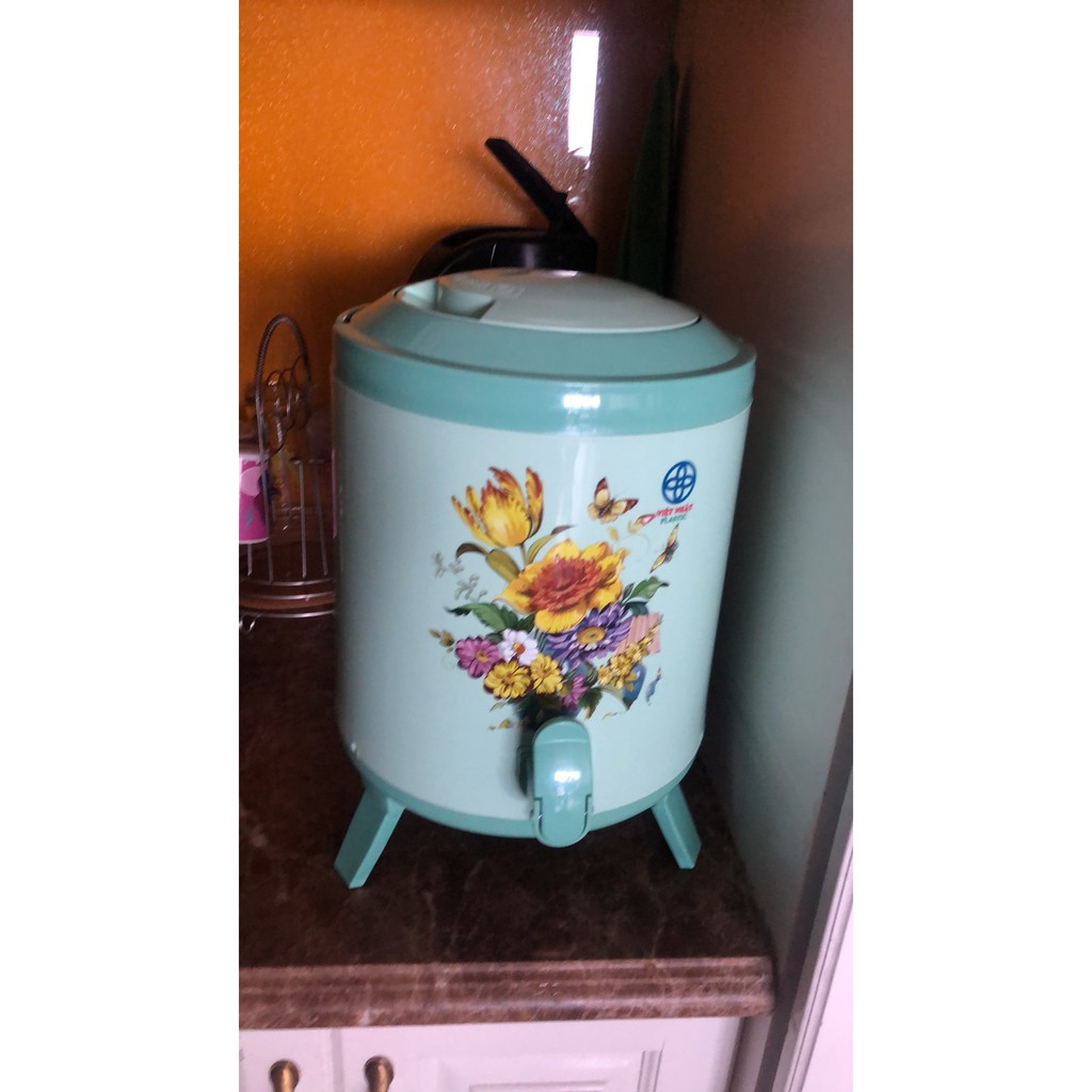 Bình giữ nhiệt,thùng đá giữ nhiệt có vòi và quai xách Việt Nhật 6L 8L 10L