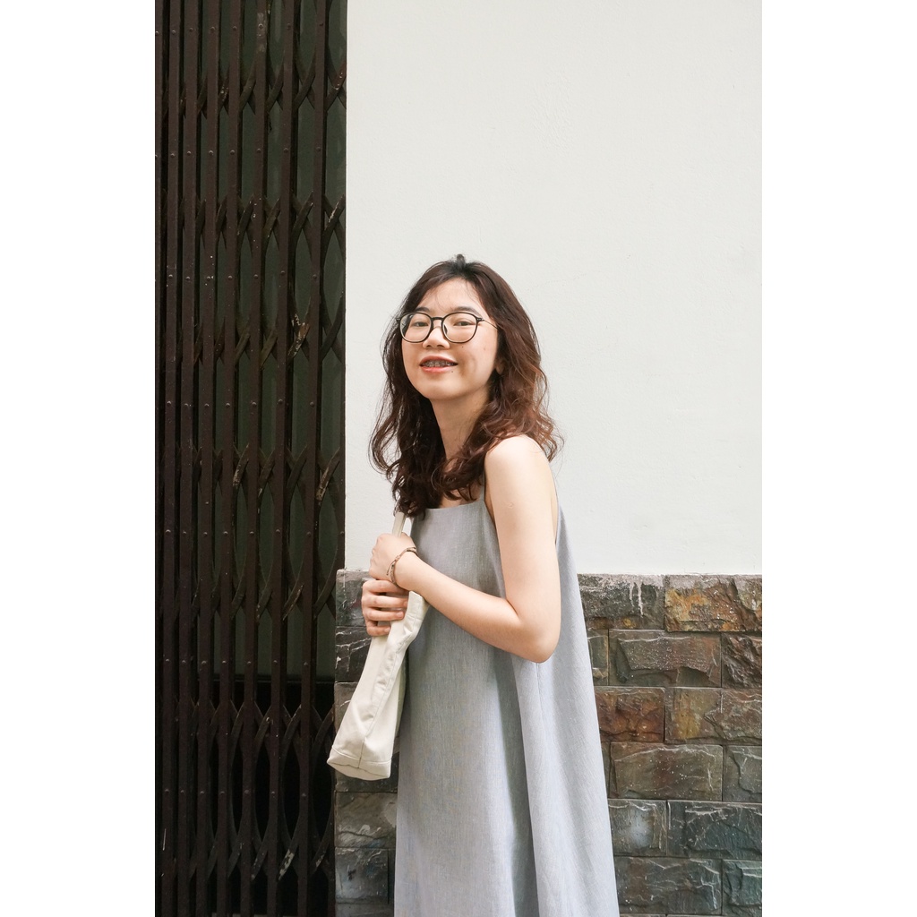 Đầm dây form A xoè rộng