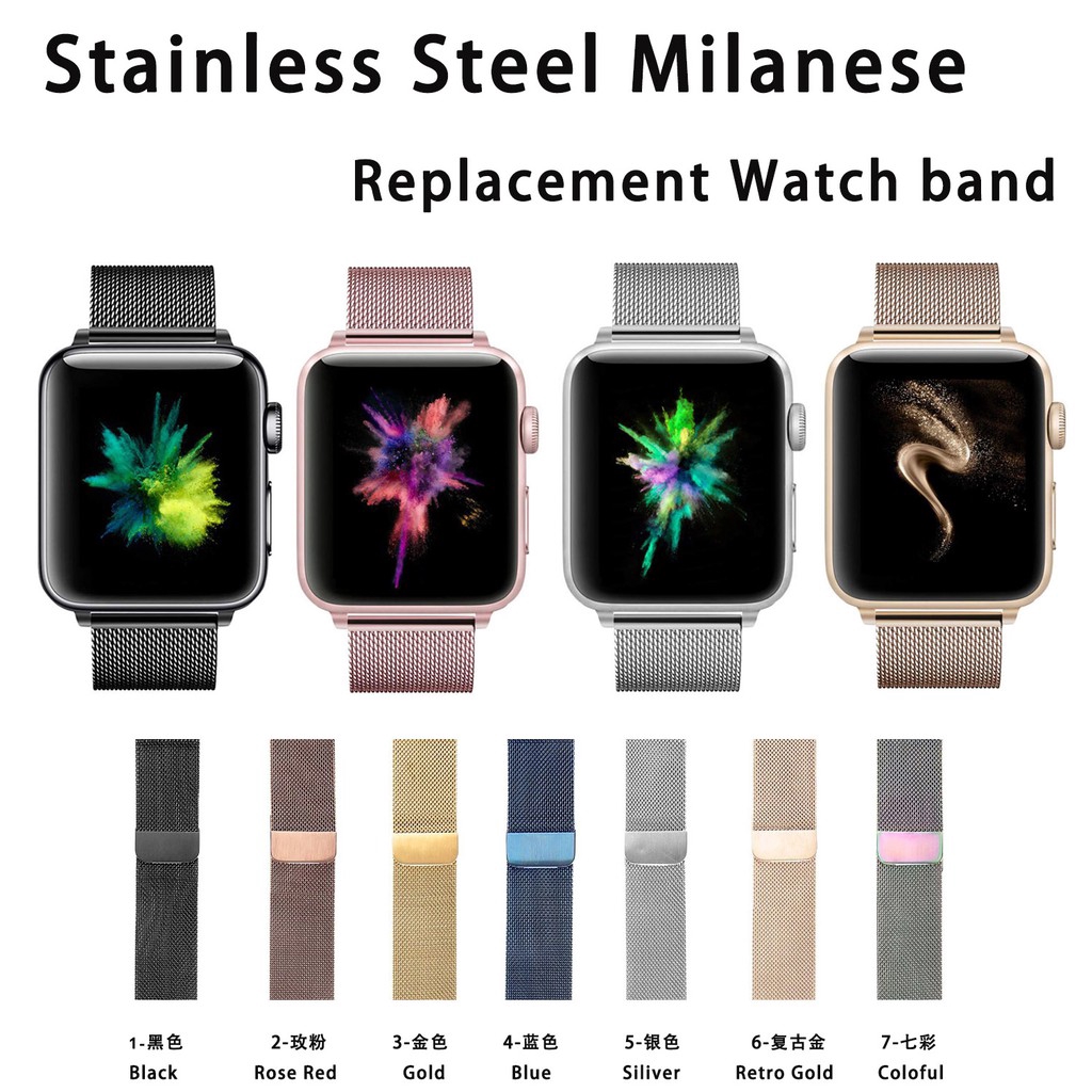 Stainless Steel Milanese Replacement Watch Strap for Apple Watch Series 4/3/2/1