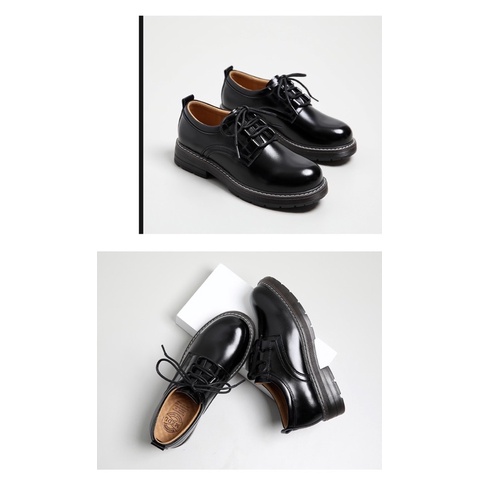 Giày nữ da bò thật vintage cao cấp handmade