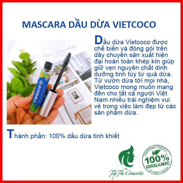 Mascara Dầu Dừa Vietcoco Dưỡng Mi | BigBuy360 - bigbuy360.vn