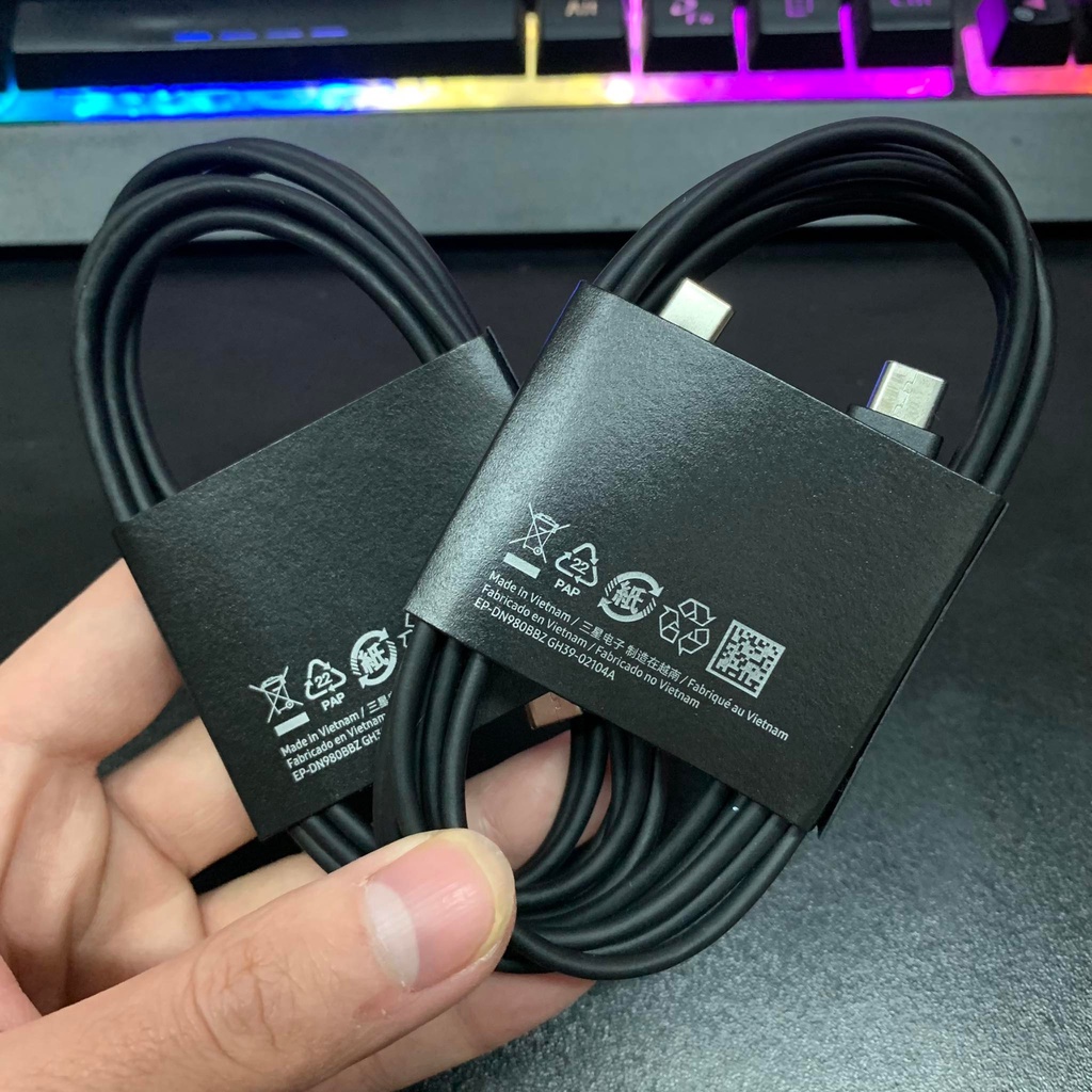 Cáp sạc nhanh Samsung PD c to c dài 1,8m - Độ Bền Cao, Ổn Định Tốc Độ Sạc, Bảo Vệ Pin & Máy