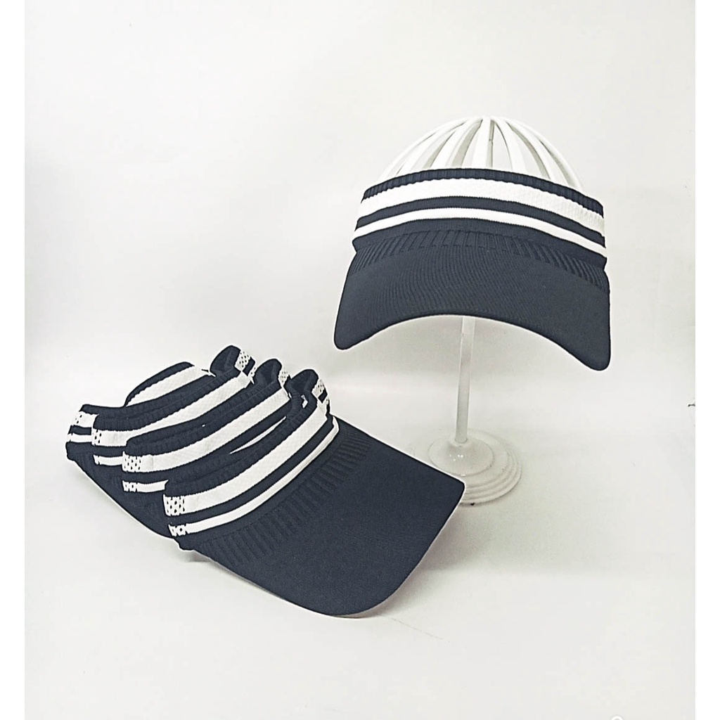 Mũ lưỡi trai nửa đầu vải len cao cấp kẻ sọc phong cách cá tính, năng động chống nắng, thể thao hoặc du lịch