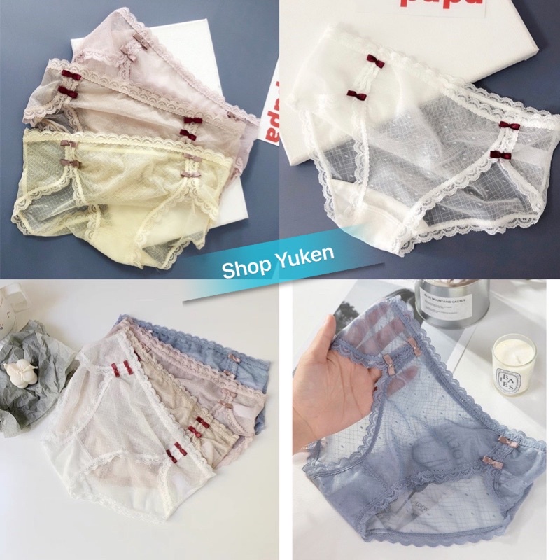 Combo 5 Quần lót lưới cao cấp. Quần lót ren sexy
