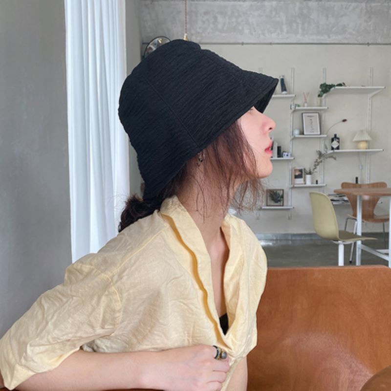 Mũ bucket cotton chất dập nổi ngang P4-B2