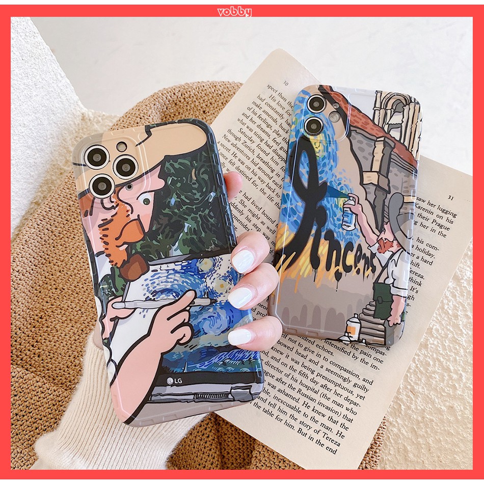 Ốp điện thoại nhựa mềm hoạ tiết chữ nghệ thuật Graffiti cho iPhone13 12 mini 11 PRO MAX 7/8plus SE2020 X/XS XR XSMAX