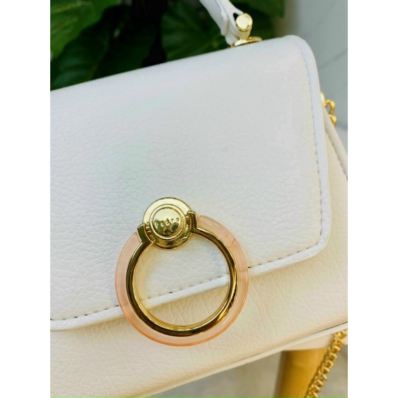 Túi Xách PE RO khóa tròn kèm dây đeo chéo❣️freeship❣️