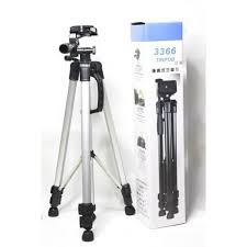 Gậy Tripod 3 chân 3366 Kèm giá đỡ cho điện thoại .Chân siêu chắc chắn,cao cấp tương thích với nhiều dòng máy