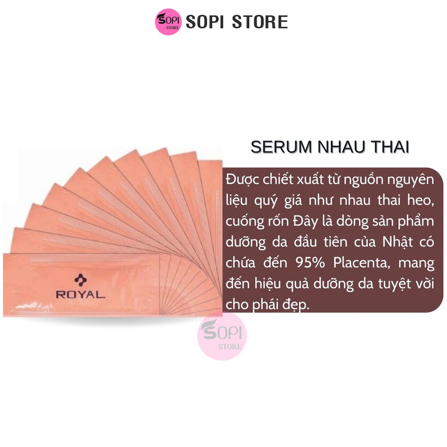 [Auth 100%] Serum nhau thai cuống rốn Royal Placenta, tinh chất dưỡng trắng cấp ẩm hoàng gia Nhật Bản - Sopi Store | BigBuy360 - bigbuy360.vn
