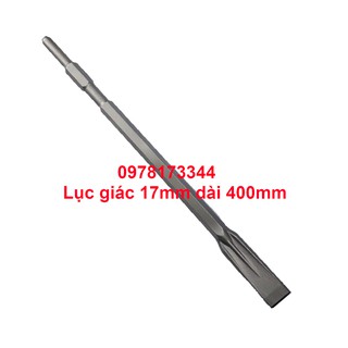 Mũi đục mf dẹp 17mm dài 400mm