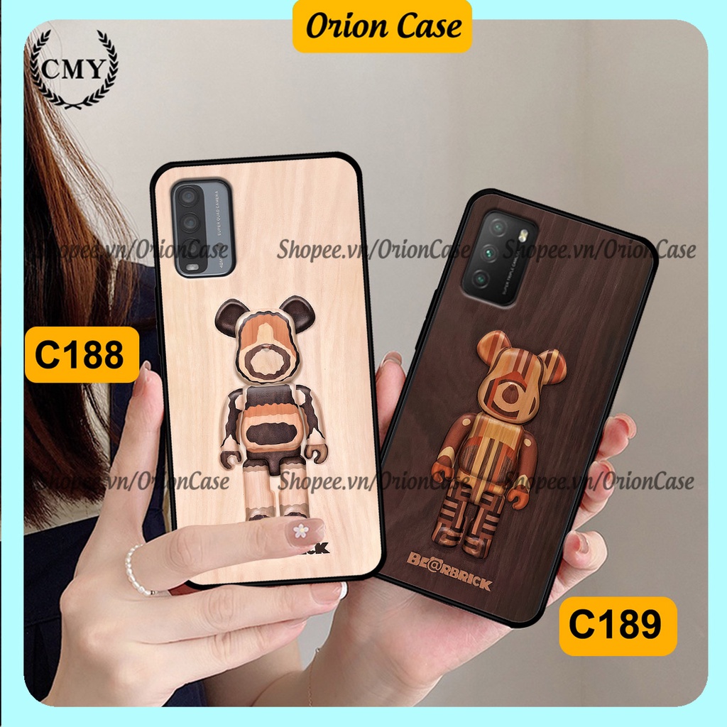 Ốp lưng Xiaomi Redmi 9T - Poco M3 in hình bearbrick 3D thời trang, cá tính. ốp chống sốc, bền đẹp