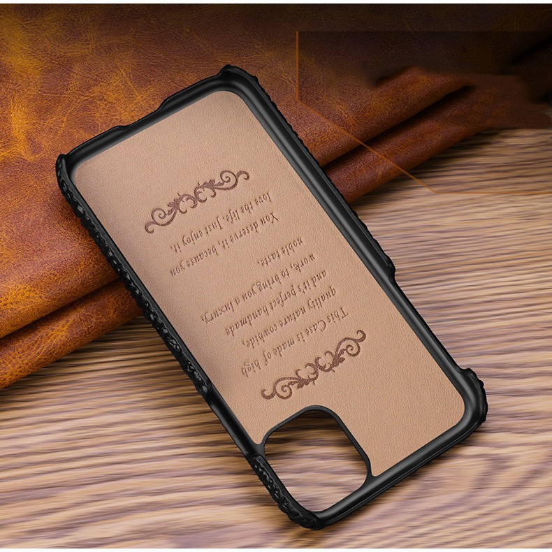 Ốp lưng bọc da cá sấu cho điện thoại iPhone X XS 11 Pro Max XR 7 8 Plus