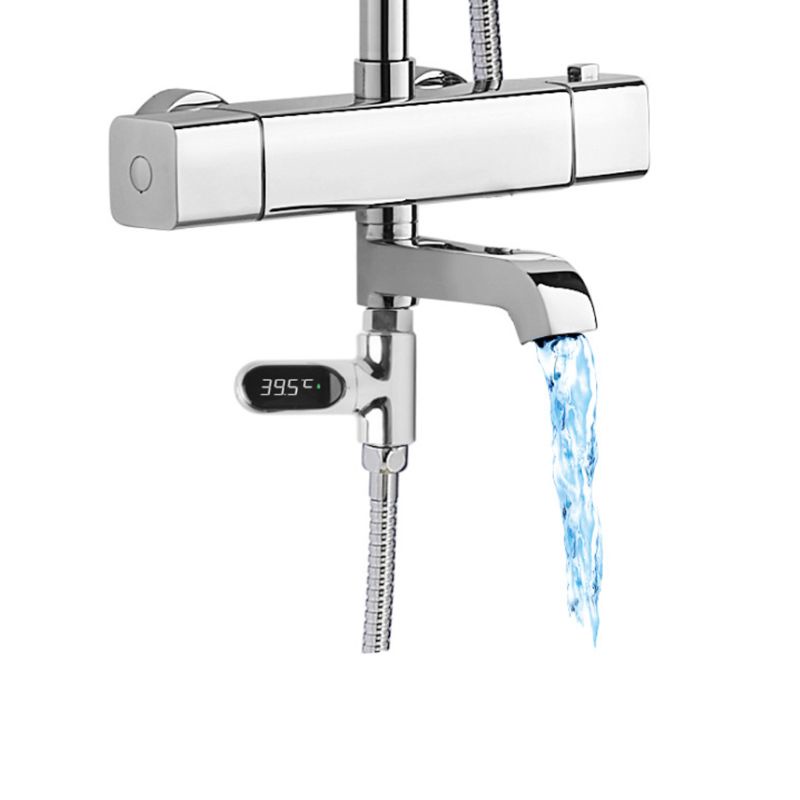 Máy Đo Lưu Lượng Nước Tắm Màn Hình LED Hiển Thị Xoay 360 Độ Cho Bé