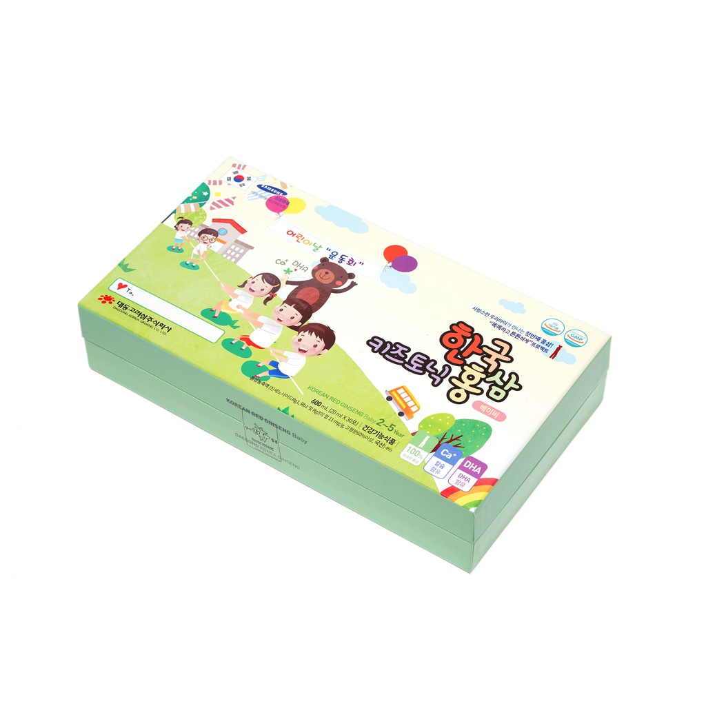 Nước Hồng Sâm Baby Daedong Hàn Quốc Hộp 30 gói x 20ml Dành Cho Trẻ Em từ 2-5 Tuổi