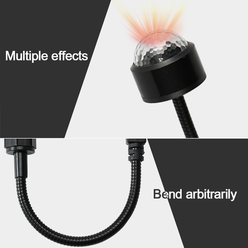 Đèn chiếu SEAMETAL trang trí bên trong xe hơi USB 5V nhiều màu sắc tạo bầu không khí lãng mạn