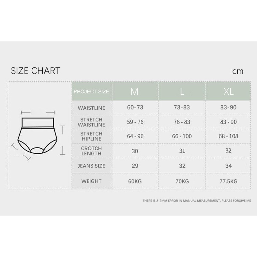 Quần Lót Định Hình Nâng Mông Lưng Cao Không Đường May