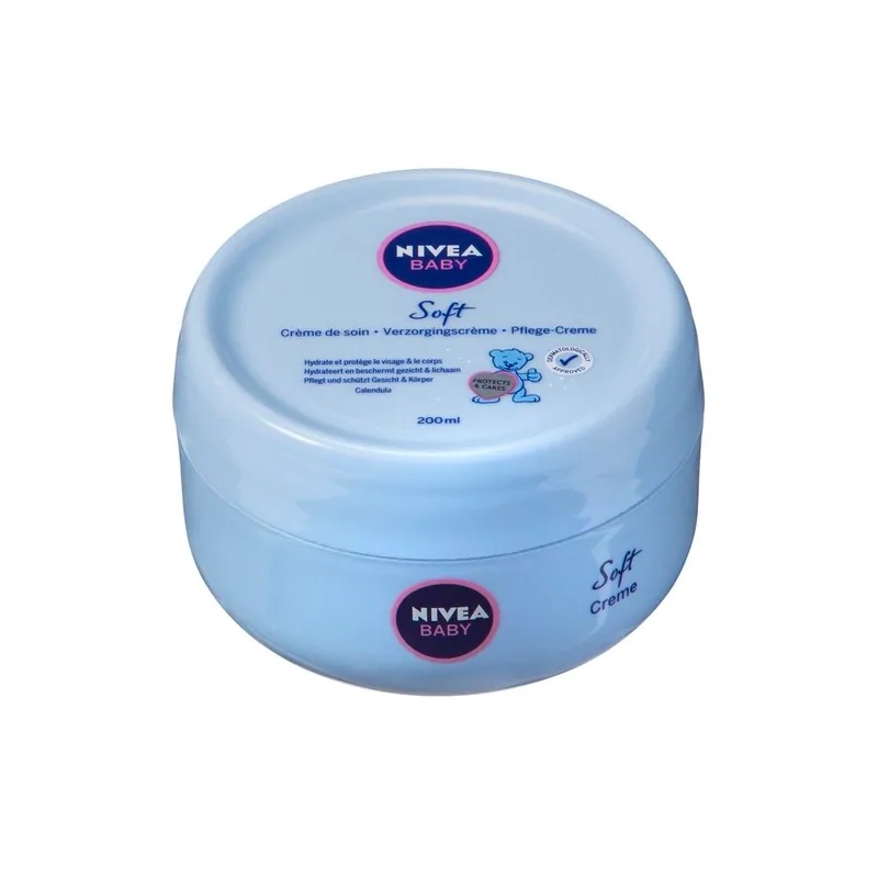 Kem dưỡng ẩm Nivea Baby Soft pflege creme 200ml dành cho bé nội địa Đức - Shop Melyca