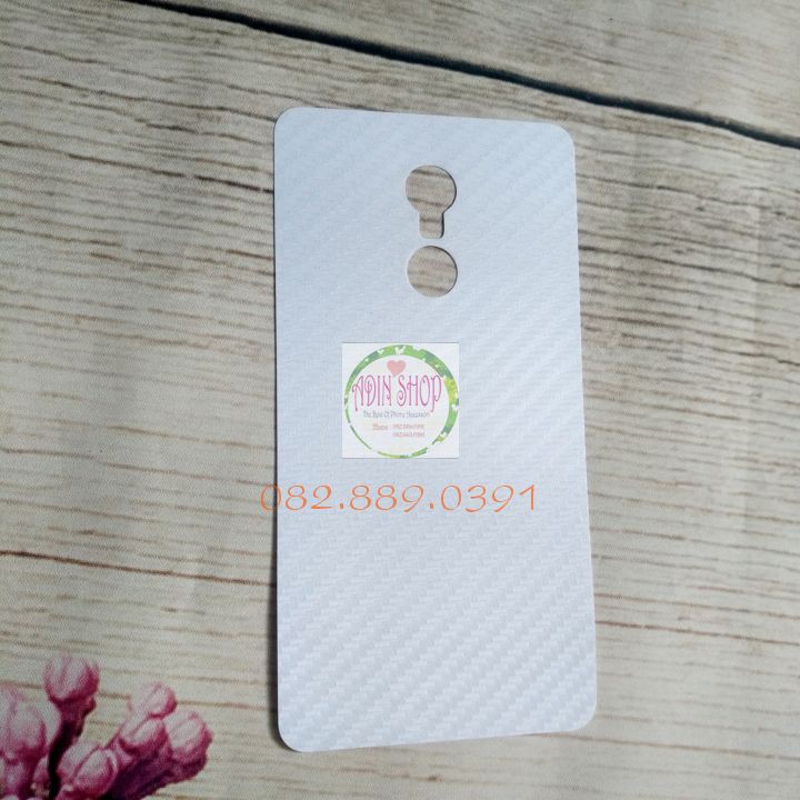 Miếng dán mặt lưng skin carbon Xiaomi Redmi Note 3/ Note 4/ Note 4X/ Note 3 Pro trong, đen