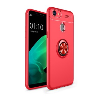 Ốp điện thoại TPU màu trơn nhám có giá đỡ hình vòng nhẫn cho OPPO F5