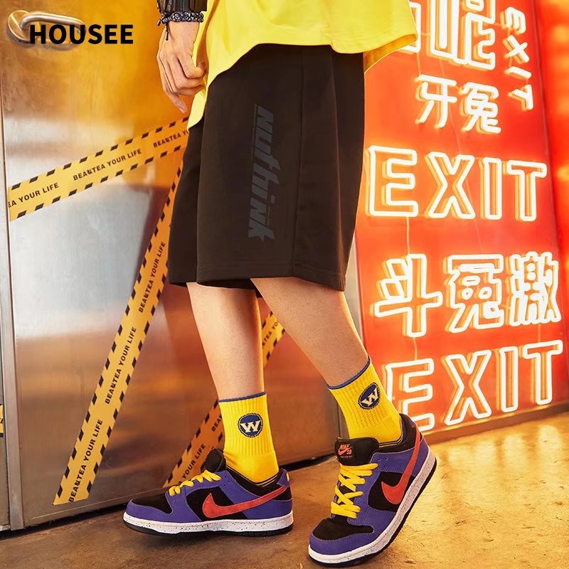 Quần Short Nam In Chữ Phong Cách Hip Hop Năng Động size M-8XL