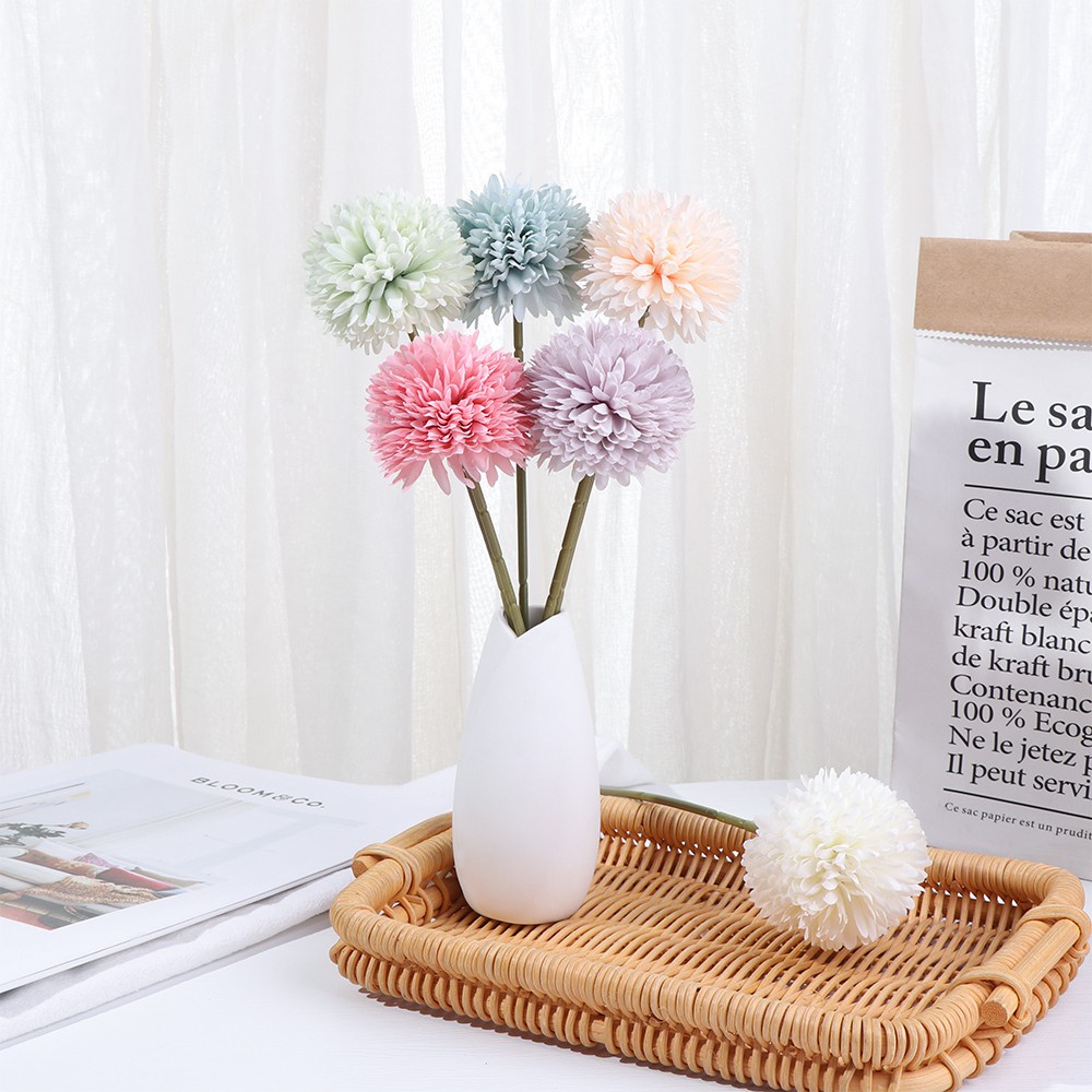 CONOPERY Hoa cẩm tú cầu giả bằng lụa nhiều màu sắc dùng trang trí nhà cửa/ tiệc cưới Diy