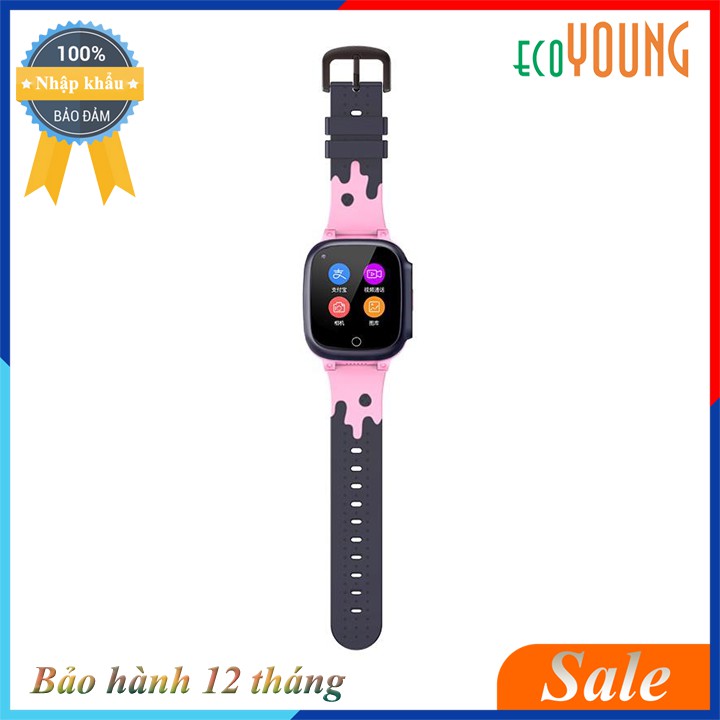 [Siêu sale] Đồng hồ định vị thông minh ecoWatch S25 4G - Video Call - Chống nước - Hồng đen